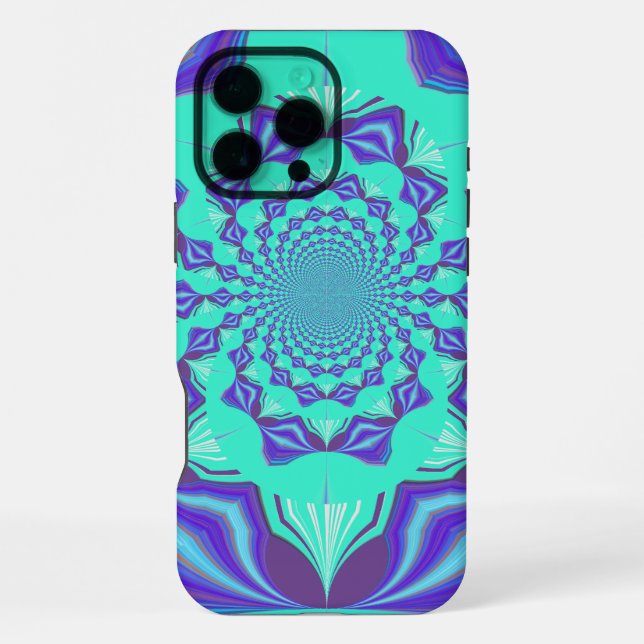 Funda Para iPhone Azul precioso (Reverso )