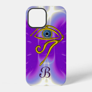 Funda Para iPhone 12 AZUL TALISMAN MONOGRAM Rosa Fuchsia Purple