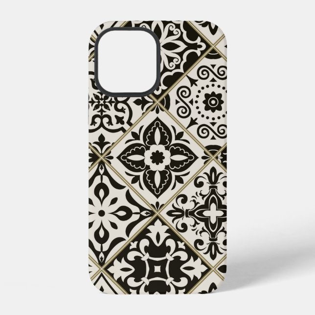 Funda Para iPhone Azulejo de patchwork sin fisuras con Islam, Árabe, (Reverso )