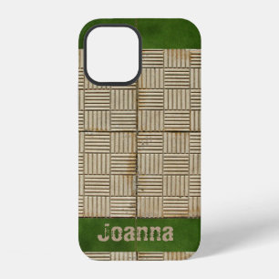 Funda Para iPhone 12 Azulejos Patrón Mediterráneo cualquier nombre