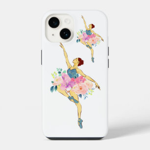 Funda Para iPhone 14 Bailarina Bailarina Danza Flor Floral