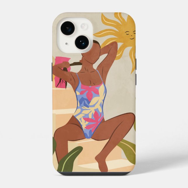 Funda Para iPhone Bajo el Sol Sonriente (Reverso )