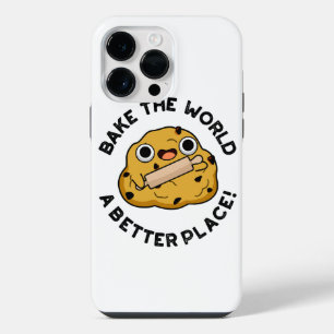 Funda Para iPhone 14 Pro Max Bake The World A Better Place Cute Baking Pun