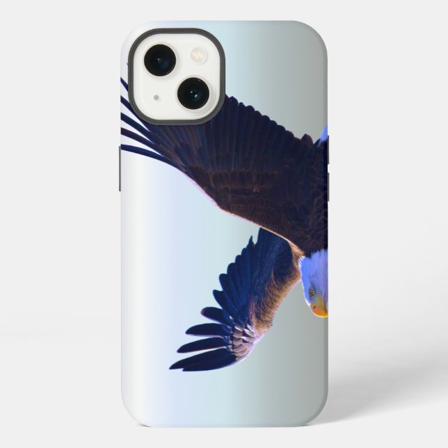 Funda Para iPhone Bald Eagle Flying (Reverso )