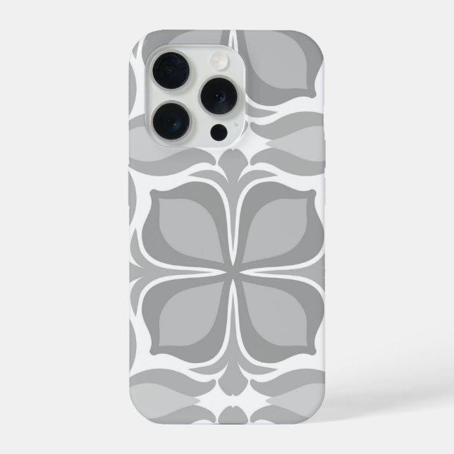 Funda Para iPhone Baldosas geométricas neutrales (Reverso )