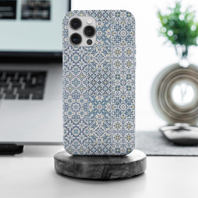 Funda Para iPhone Baldosas Mediterráneas, Marroquíes, Mayólicas, Azu (Subido por el creador)