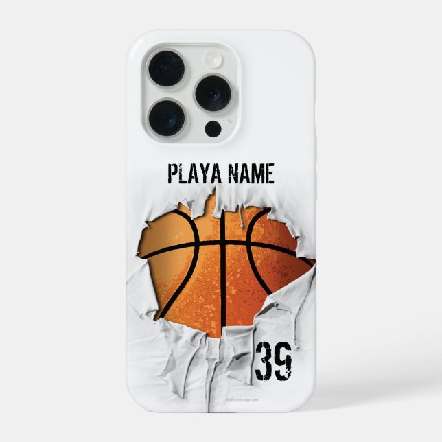 Funda Para iPhone Baloncesto Roto (Reverso )