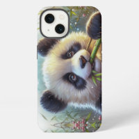Bambú de oso panda adorable