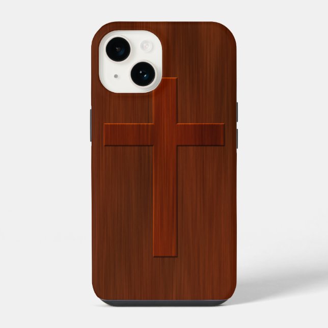 Funda Para iPhone Banco de Iglesia de Madera (Reverso )