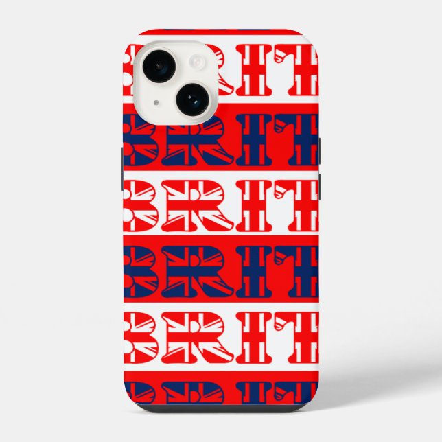 Funda Para iPhone Banda "Brit" marcada (Reverso )