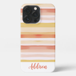 Funda Para iPhone 13 Pro Bandas acuáticas con nombre