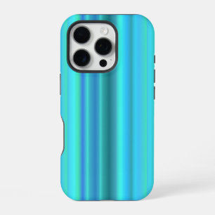 Funda Para iPhone 16 Pro Bandas de arco iris verde azul