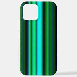 Funda Para iPhone 12 Pro Max Bandas de arco iris verde azul