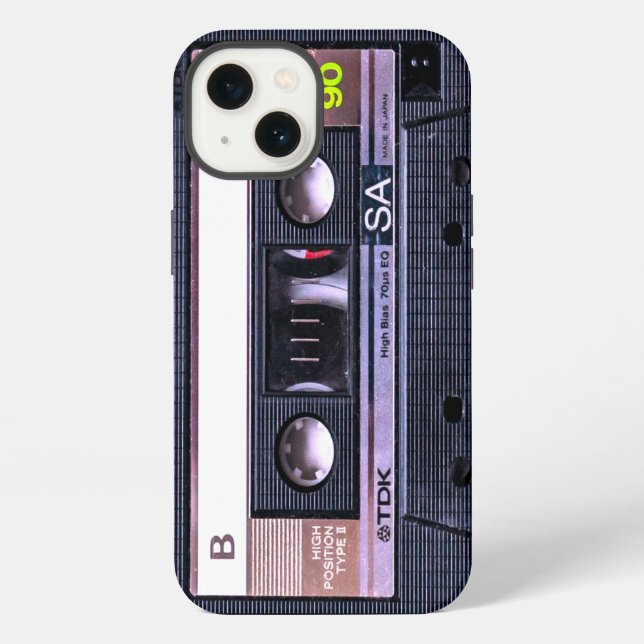 Funda Para iPhone Bande de cassette noire (Reverso )