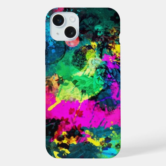 Funda Para iPhone bandeja de pintura colorida (Reverso )