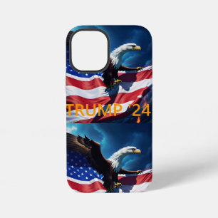 Funda Para iPhone 12 Mini Bandera Americana Águila Americana TRUMP 2024