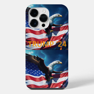 Funda Para iPhone 14 Pro Max Bandera Americana Águila Americana TRUMP 2024