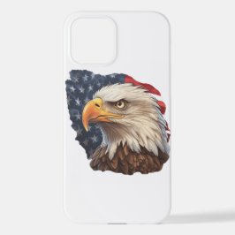 Funda Para iPhone 12 Bandera americana águila calva