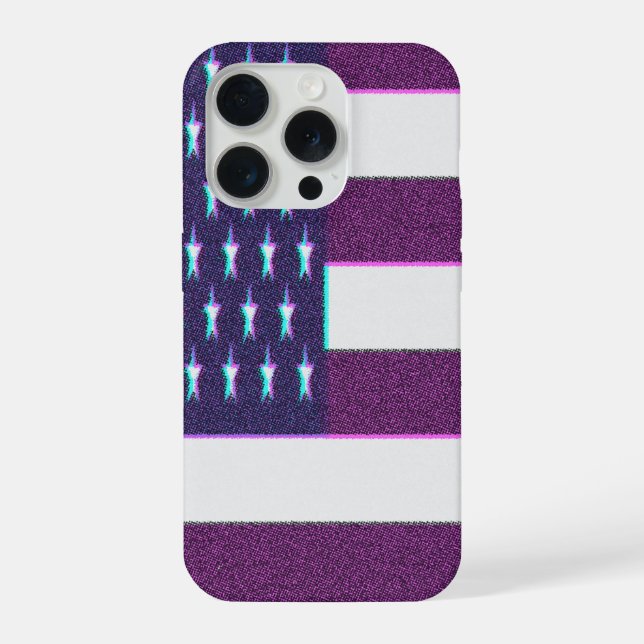 Funda Para iPhone Bandera Americana Retro (Reverso )