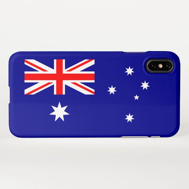 Funda Para iPhone Bandera australiana patriótica (Reverso horizontal)