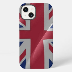 Bandera británica ondeando -