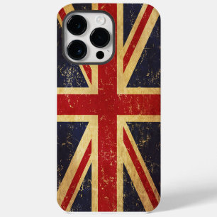 Funda Para iPhone 14 Pro Max Bandera británica Union Jack Vintage