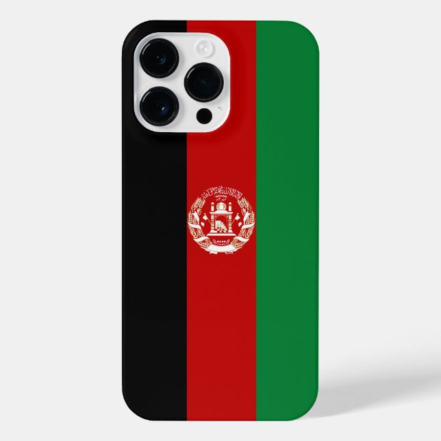 Funda Para iPhone Bandera de Afganistán (Reverso)
