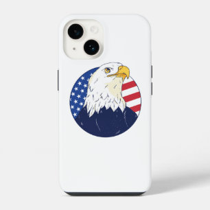 Funda Para iPhone 14 Bandera de águila estadounidense