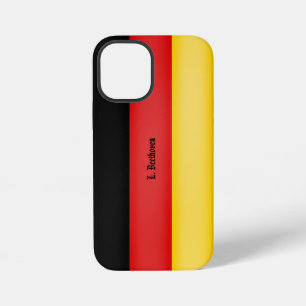 Funda Para iPhone 12 Mini Bandera de Alemania Schwarz Rot Gold Personalizada