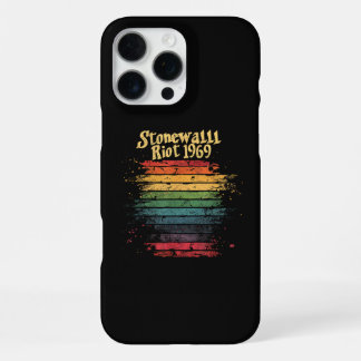 Funda Para iPhone 16 Pro Max Bandera de arcoíris del Mes del Orgullo Gay muro d