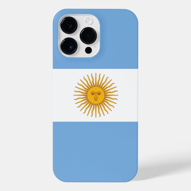 Funda Para iPhone Bandera de Argentina (Reverso)