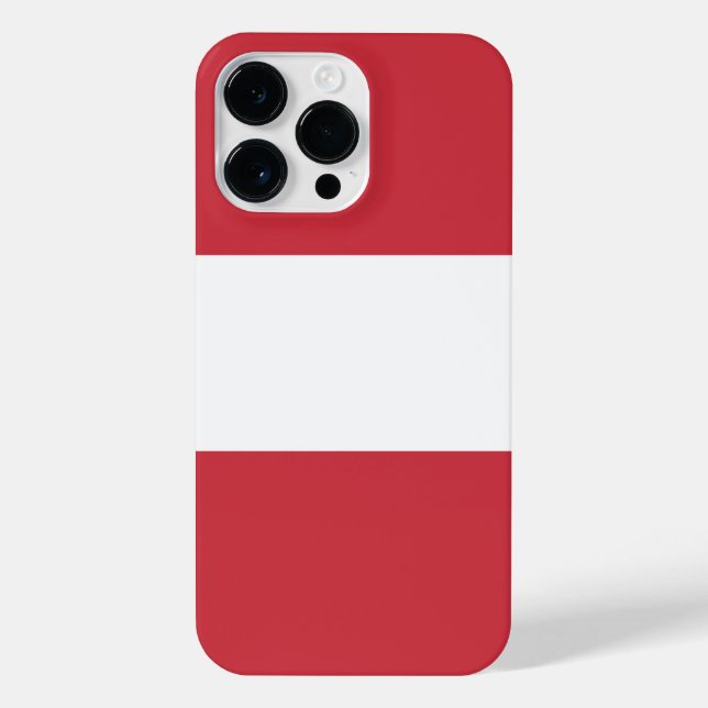 Funda Para iPhone Bandera de Austria (Reverso)