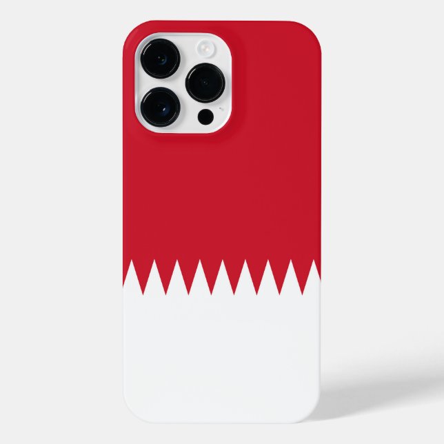 Funda Para iPhone Bandera de Bahréin (Reverso)