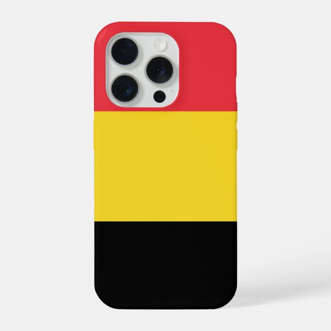 Funda Para iPhone Bandera de Bélgica (Reverso )