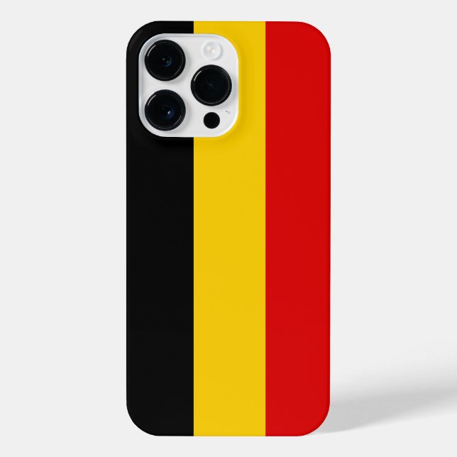 Funda Para iPhone Bandera de Bélgica (Reverso)