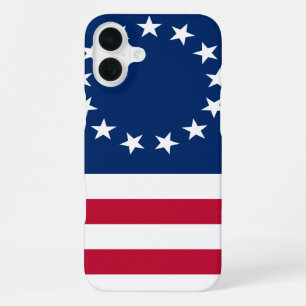 Funda Para iPhone 16 Plus bandera de Betsy Ross