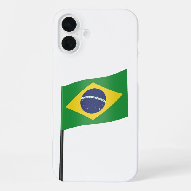 Funda Para iPhone Bandera de Brasil (Reverso )