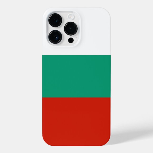 Funda Para iPhone Bandera de Bulgaria (Reverso)