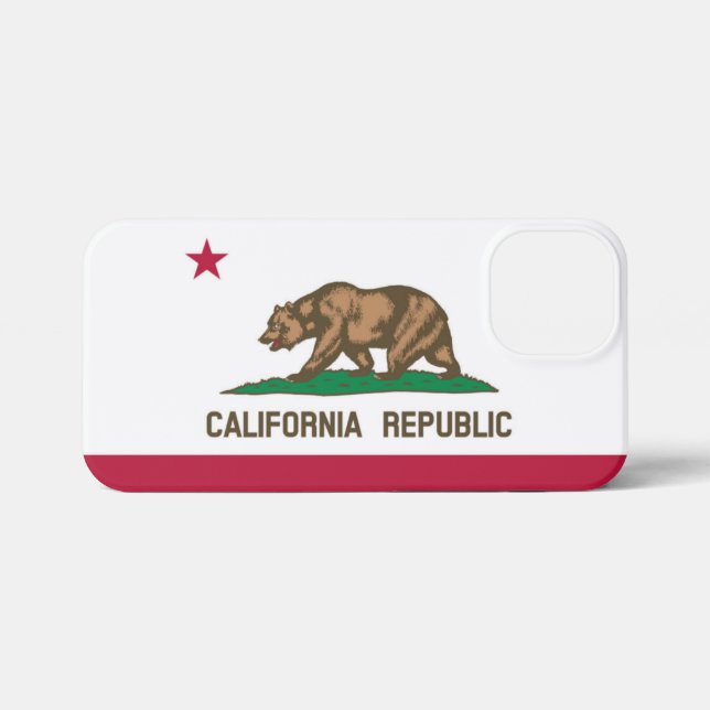 Funda Para iPhone Bandera de California (Reverso Horizontal)