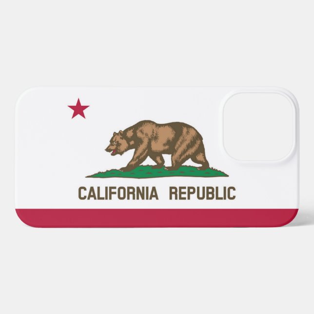 Funda Para iPhone Bandera de California (Reverso Horizontal)