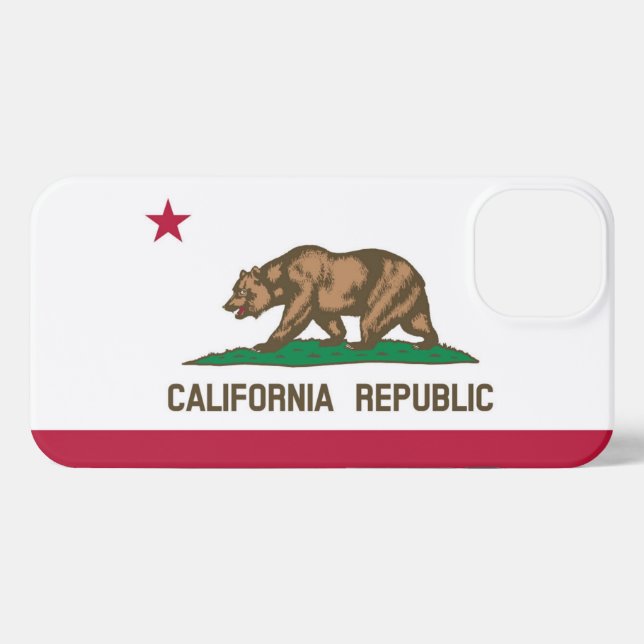 Funda Para iPhone Bandera de California (Reverso Horizontal)