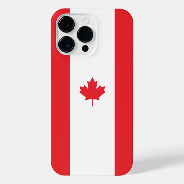 Funda Para iPhone Bandera de Canadá (Reverso)