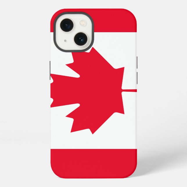 Funda Para iPhone Bandera de Canadá (Reverso )