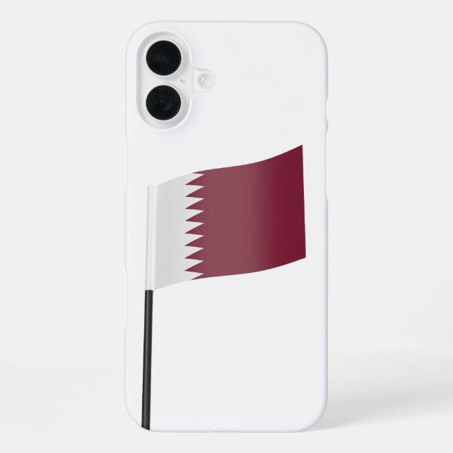 Funda Para iPhone Bandera de Catar (Reverso )