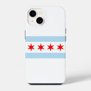 Funda Para iPhone 14 Bandera de Chicago, Illinois