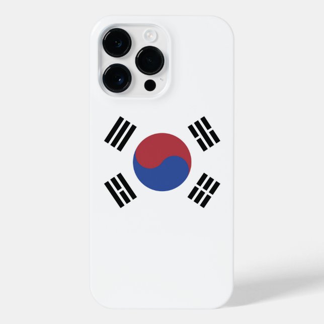 Funda Para iPhone Bandera de Corea del Sur (Reverso)