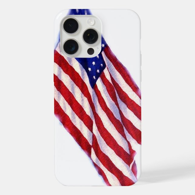 Funda Para iPhone Bandera de EE. UU. (Reverso )