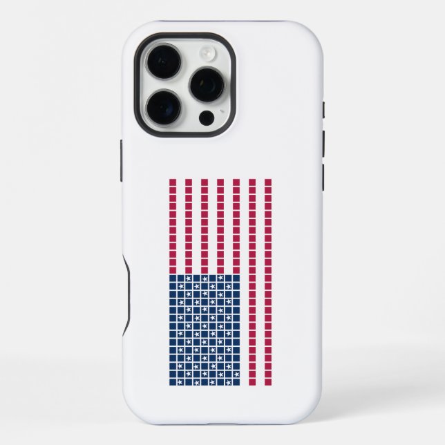 Funda Para iPhone Bandera de EE. UU. (Reverso )