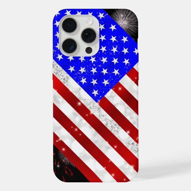 Funda Para iPhone Bandera de EE. UU. (Reverso )