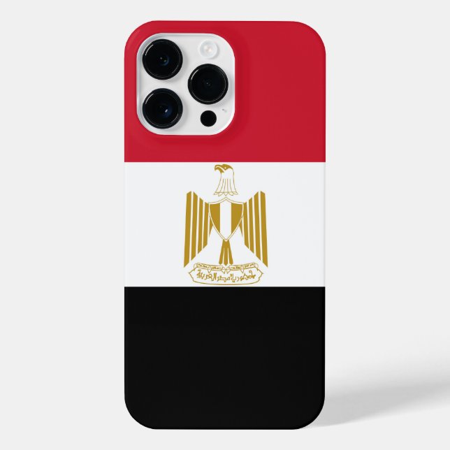 Funda Para iPhone Bandera de Egipto (Reverso)